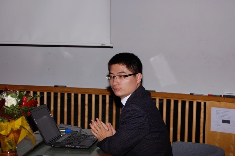 Chuanbo Gao during defense